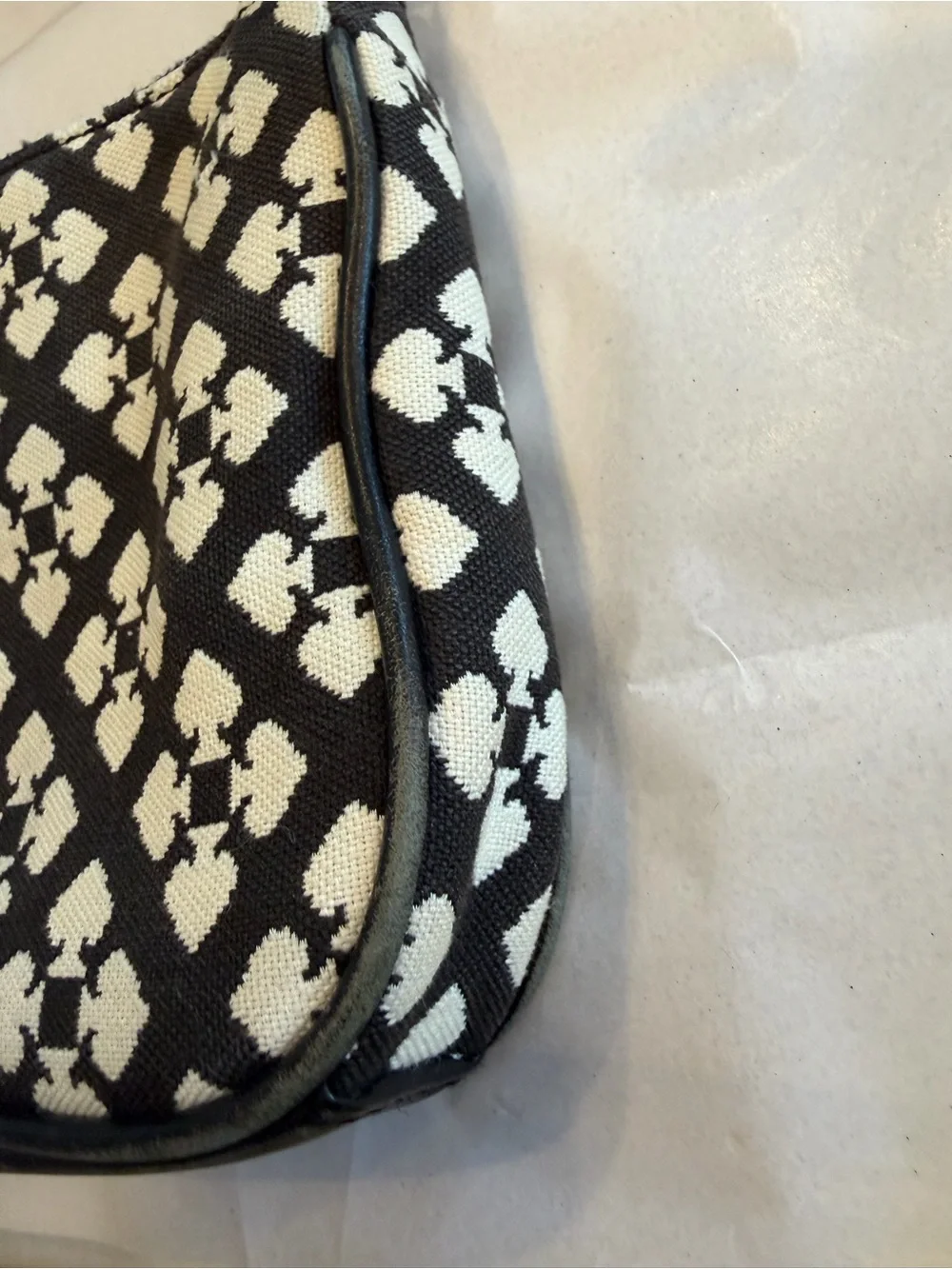 Kate Spade black, pink & white wristlet.